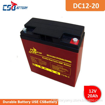 CSBattery 12v 20ah Deep Cycle AGM/GEL Battery Amy